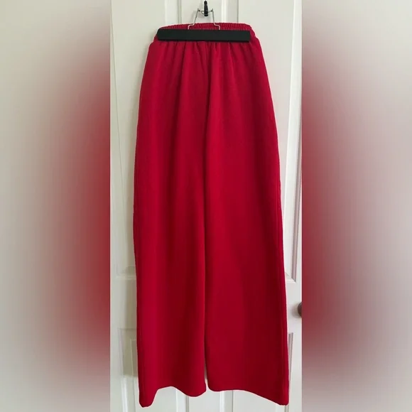 White Fox Capsule 9 Rodeo Crew Wide Leg Sweatpants Red Size SM - Picture 6 of 14